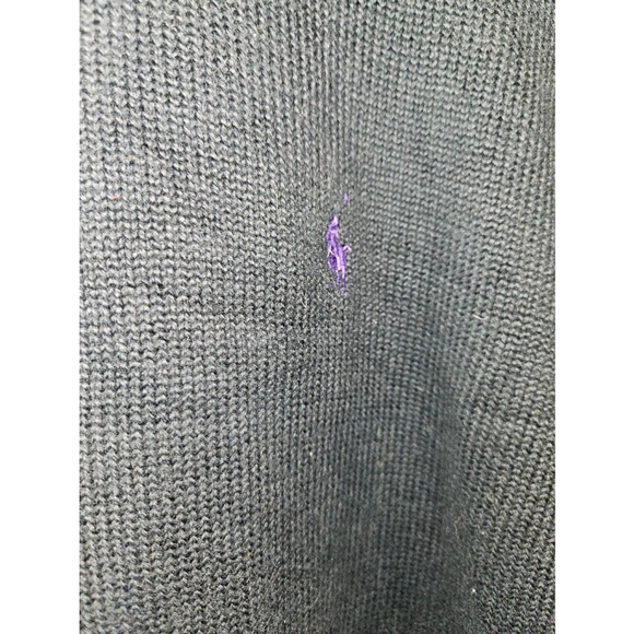 Men's Polo by Ralph Lauren Black Sweater Size M - Picture 3 of 9